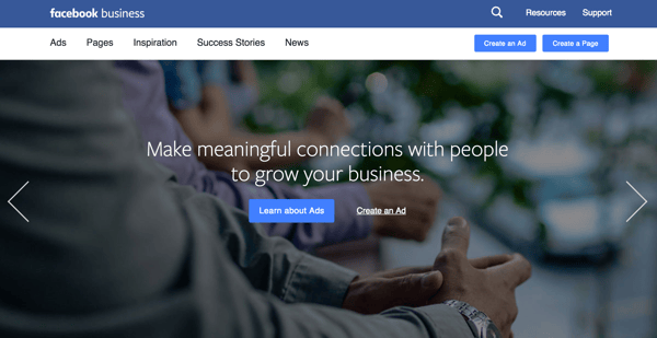 Facebook business page